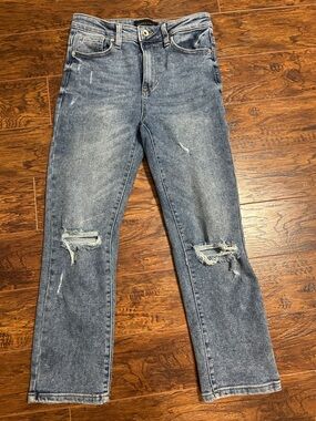 Kendall & Kylie Light Blue Straight-Leg Jeans